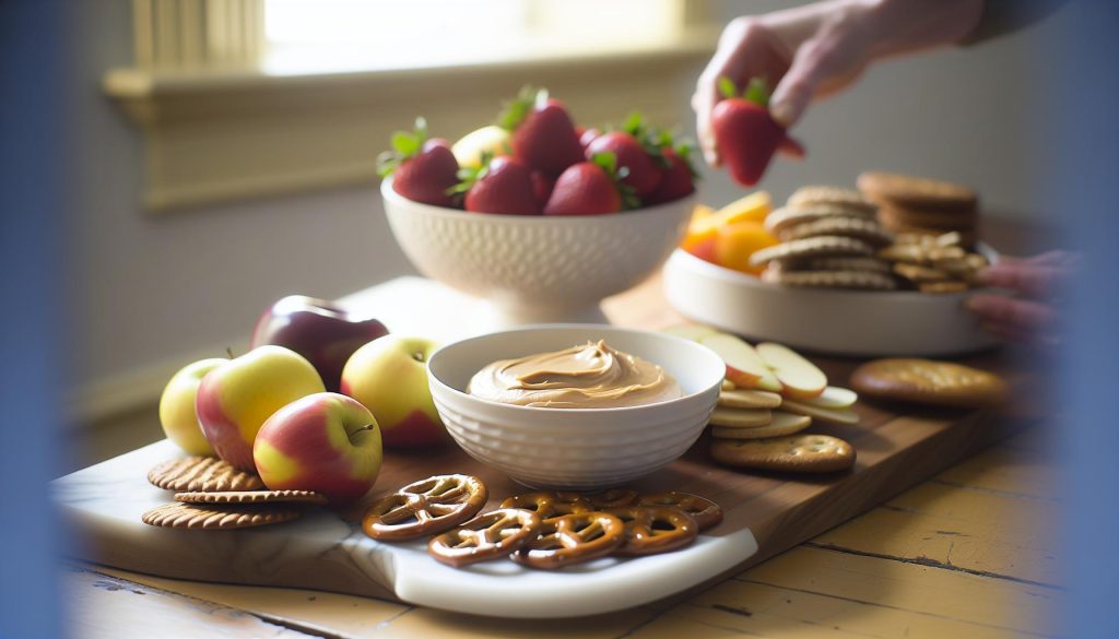 Peanut Butter Dip Recipe For Fruit, Cookies And Pretzels 1 Peanut Butter Dip Recipe For Fruit, Cookies And Pretzels