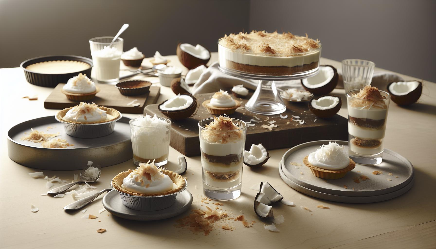 No Bake Coconut Cream Pie: Tropical, Luscious No-Oven Dessert 3 Creative Variations on Coconut Cream Pie