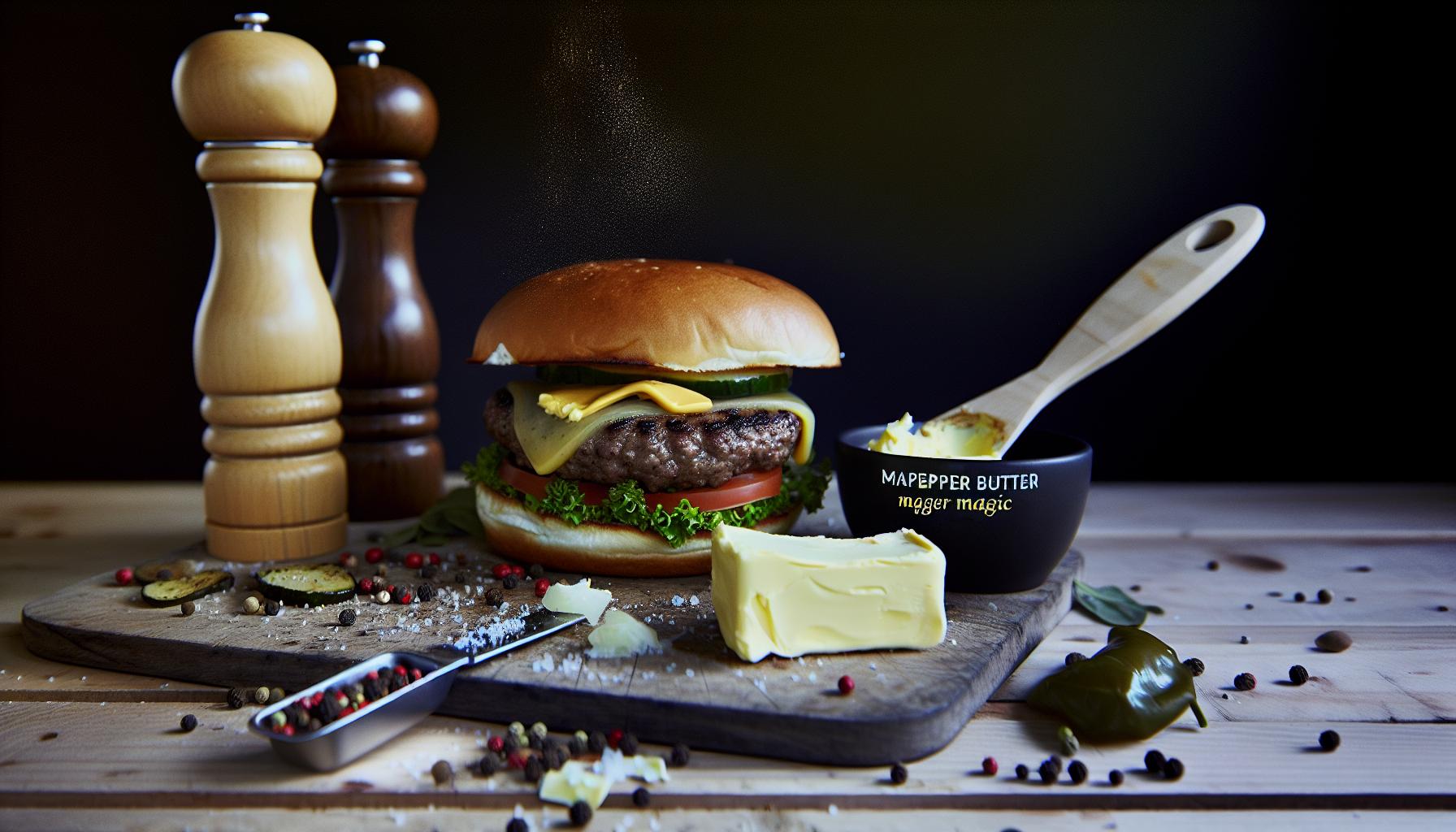 Enhancing Burgers with Pepper Butter Magic