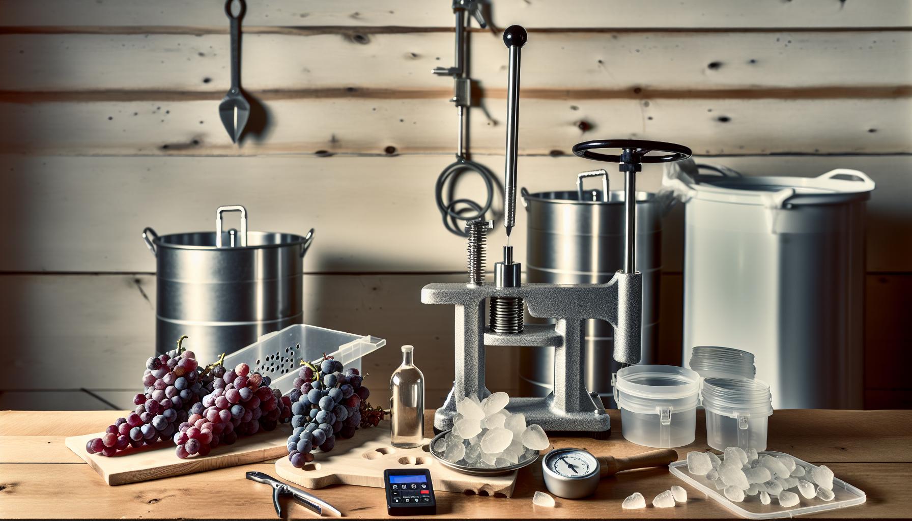 How to Make Ice Wine: Step-by-Step Frozen Grape Fermentation 3 Essential Equipment for Home Ice Wine Production