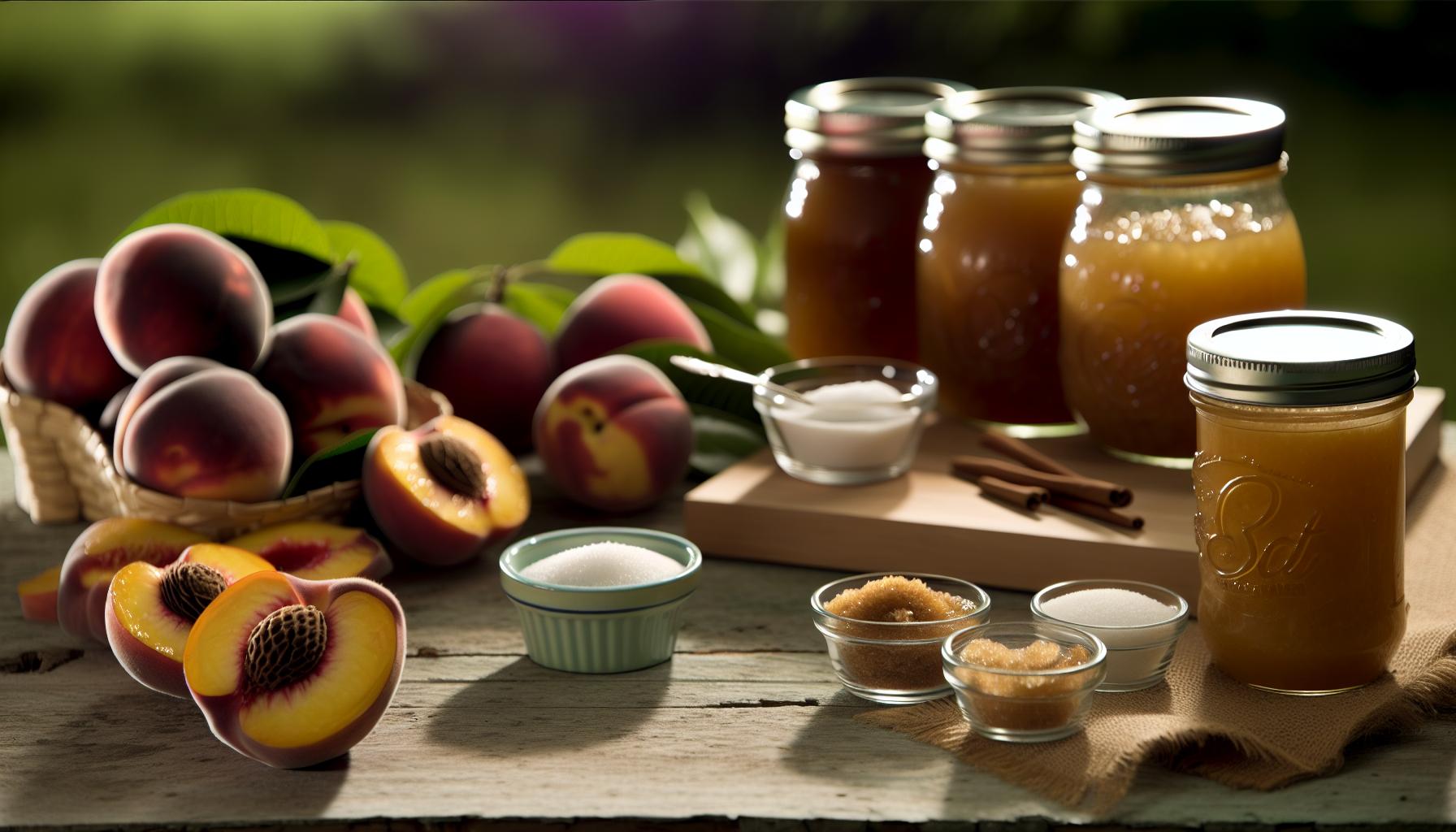 Peach Butter Recipe For Sweet, Spreadable Summer Flavor 1 Essential Ingredients for Peach Butter Magic