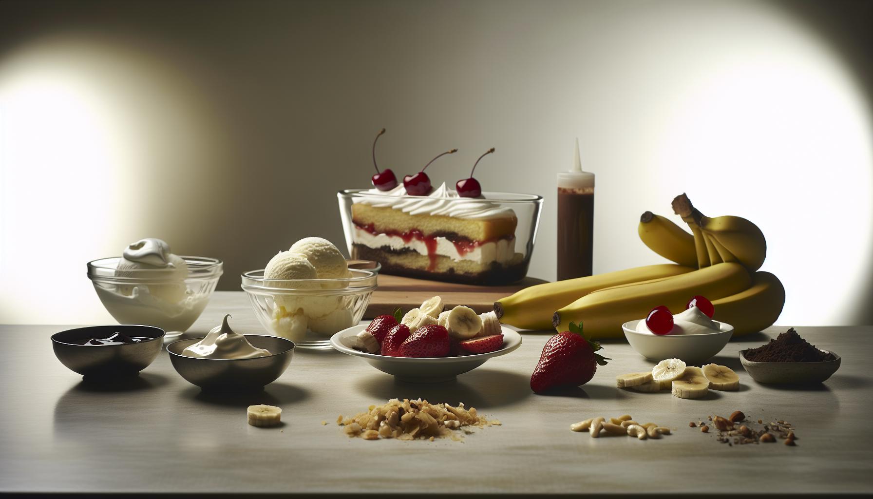 Essential Ingredients for Your Banana Split Cake