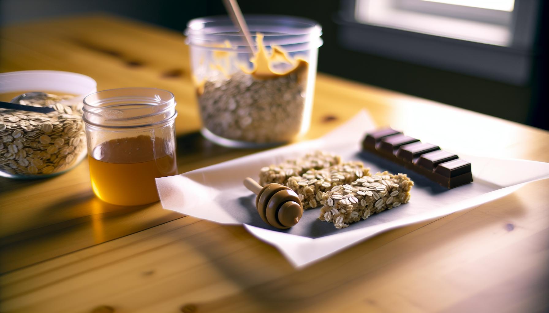 Ingredients for Perfect No Bake Oatmeal Peanut Butter Bars