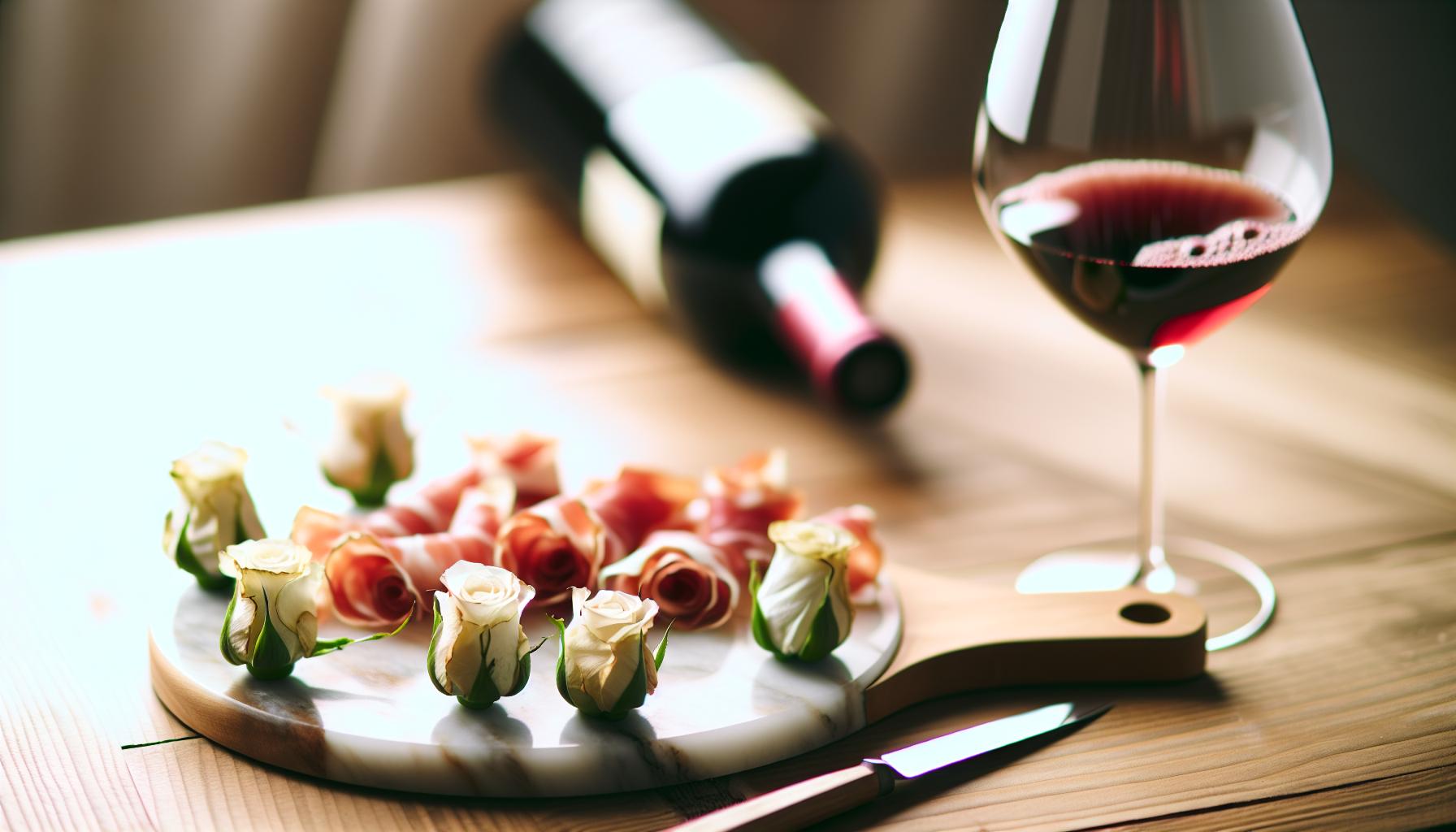 How to Make Prosciutto Roses with Wine Glass: Elegant Appetizer 3 Pairing Prosciutto Roses with Wine: A Match Made in Heaven