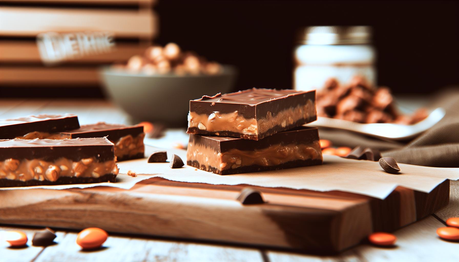 No Bake Reese's Bars: Chewy & Chocolatey Goodness 1 No Bake Reese's Bars: Chewy & Chocolatey Goodness