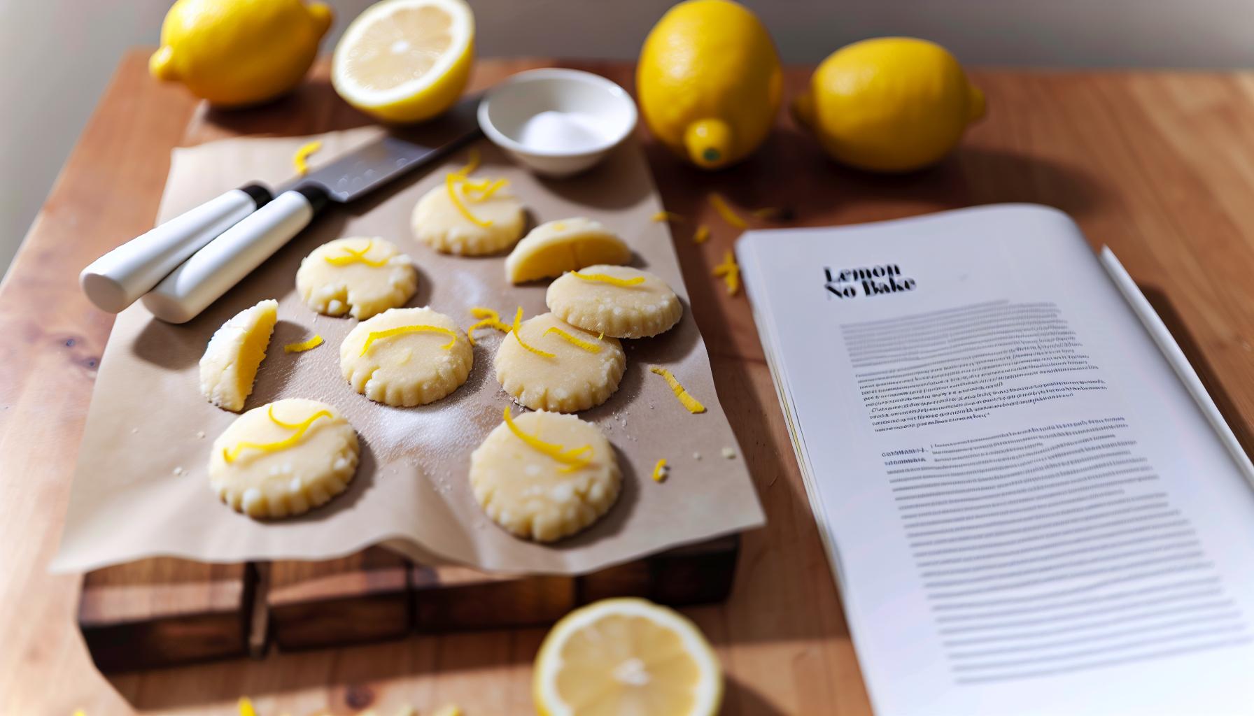 Lemon No Bake Cookies: Citrusy Brightness, Ready Fast 1 Lemon No Bake Cookies: Citrusy Brightness, Ready Fast