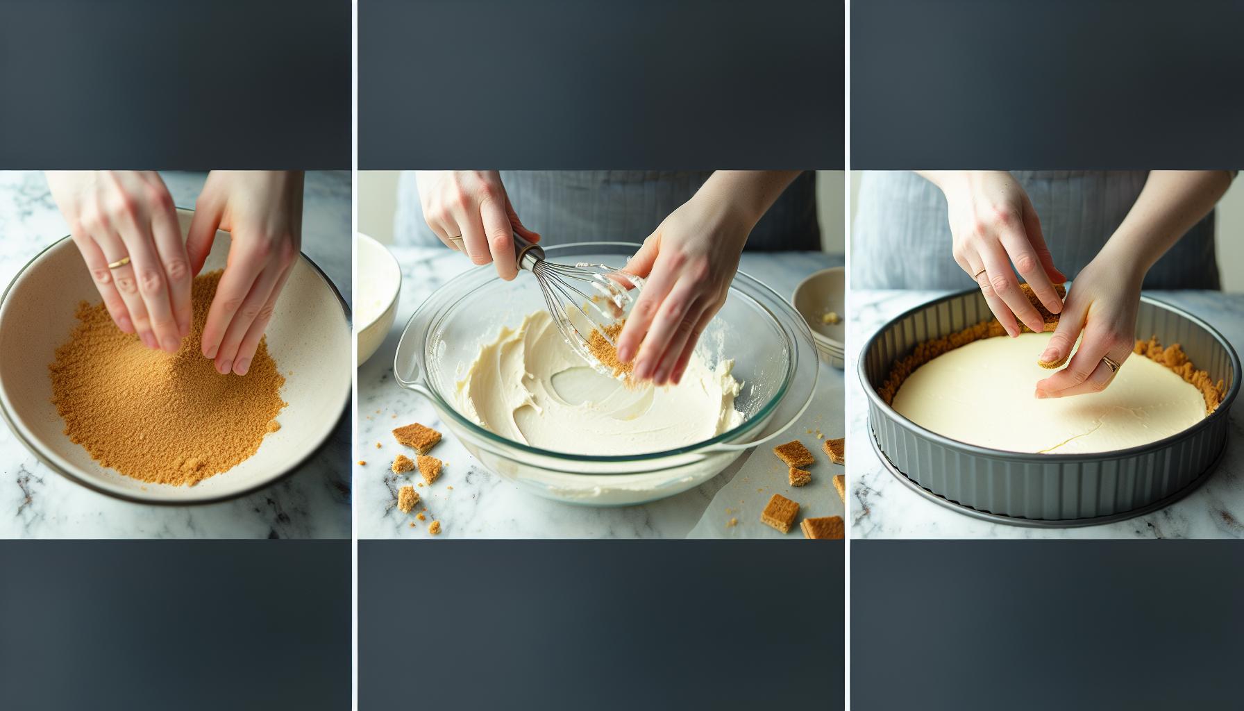 Step-by-Step No-Bake Cheesecake Instructions